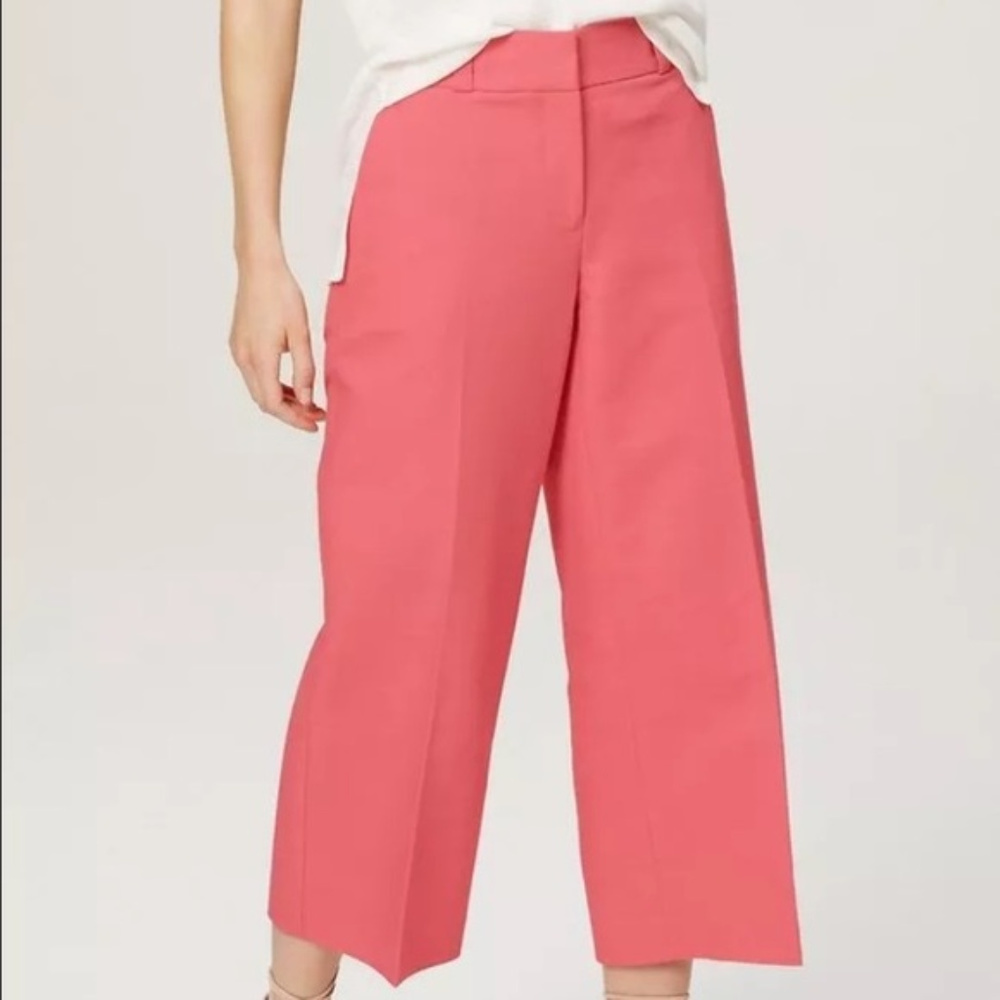 LOFT Cropped Wide Leg Pant